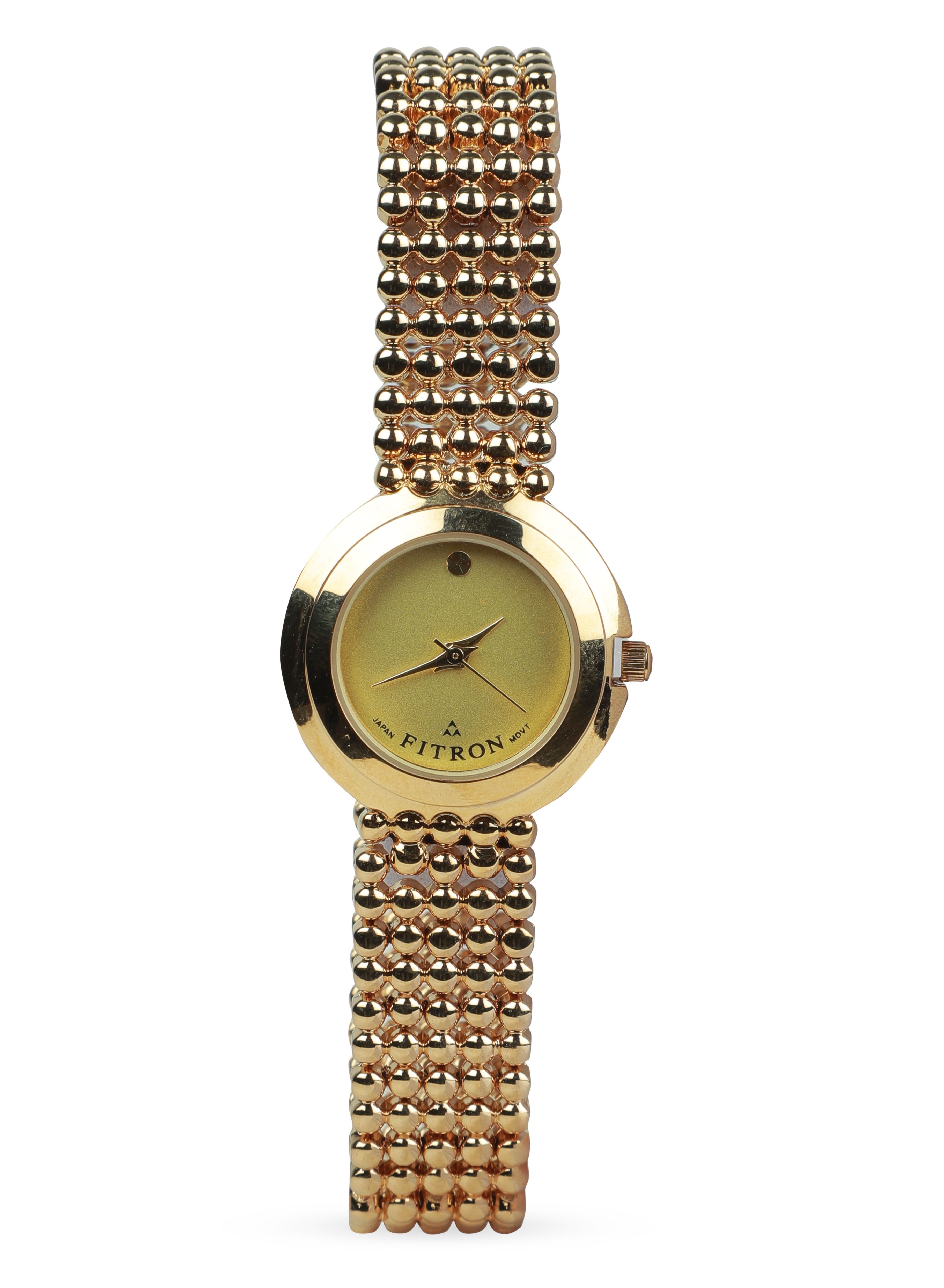 Fitron Women s Golden Wrist Watch with Yellow Dial price in Dubai UAE Compare Prices