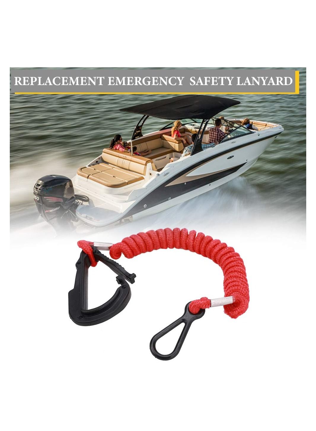 SYOSI Boat Engine Emergency Stop Switch Safety Lanyard Cord Replacement,  Boat Engine Safety Kill Stop Switch for Mercury Mercruiser Outboard Motor -  15920Q54, 39 Inch 100cm Long price in Saudi Arabia