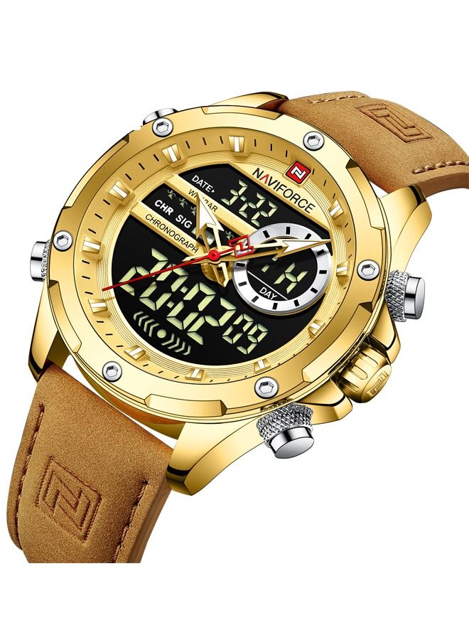 NAVIFORCE Men s Water Resistant Analog Digital Watch NF9208 price in Saudi Arabia Compare Prices