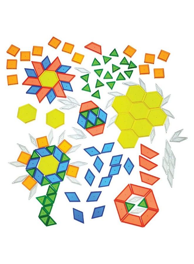 Translucent Pattern Block Sheets Constructive Playthings Translucent Pattern Blocks Light Table ...