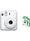 Instax Mini 12 Instant Film Camera + Pack Of 20 Films - White