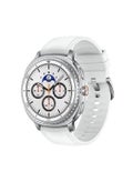 Samsung Galaxy Watch 8 Classic 46mm (International Version) Bluetooth Smartwatch, Cushion Design, Rotating Bezel, Quick Button, 3nm Processor, Sleep Coaching, Running Coach - white