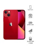 iPhone 13 Mini 256GB (Product) Red 5G With FaceTime - KSA Version