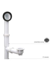 Shop Design House Bath Drain Rough Kit White Black 1 5inch Online In Dubai Abu Dhabi And All Uae