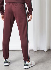 TOMMY HILFIGER Monogram Sweatpants Deep Burgundy KSA | Riyadh, Jeddah