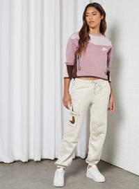 nike tech fleece plum chalk