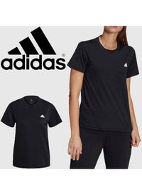 adidas Essential Crew Neck Plain T-Shirt Black/White KSA | Riyadh, Jeddah