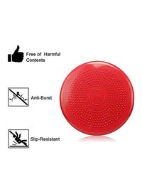 Wobble Cushion Fitness and Exercise Pump Included Balance Workout Disc Twist Massage SAHE PRODUCTS Inflatable Twist Massage Balance Board Red
