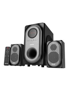 Buy 2-In-1 CH Multimedia Speaker, Remote Control | Powerful 5.25 Inch Sub-Woofer | USB, Bluetooth And Multiple Device Inputs | Surround Sound Effect Super Bass GMS7493N Black in Saudi Arabia