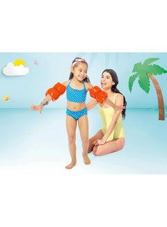 Buy Inflatable Floating Arm Band, Pack Of 2 - Orange 19x19cm in UAE