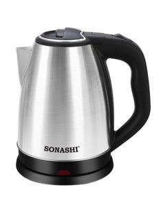 Buy 1.8L Cordless Kettle - Stainless Steel Kettle with Spray Coating | Concealed Heating Element with Boil-Dry Protection | 360° Swivel Base | Best for Home/office 1.8 L 1500 W SKT-1804 Black/Silver in Saudi Arabia