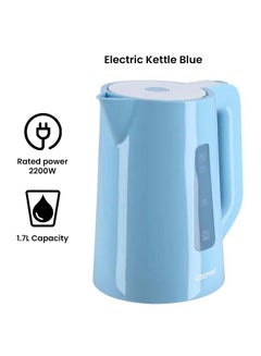 Buy Cordless Electric Kettle - Safety Lock, Boil Dry Protection 1.7 L 2200 W GK5449N blue in Saudi Arabia