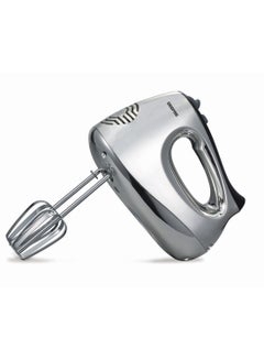 Buy 200W Hand Mixer, 5 Speed Function with Turbo, 2 Stainless Steel Beaters & Dough Hooks, Eject Button,Perfect Kitchen Companion, Light-Weight, Easy To Use, Super-sleek Durable And Resistant To Rust 200 W GHM6127 Silver, Black in Saudi Arabia