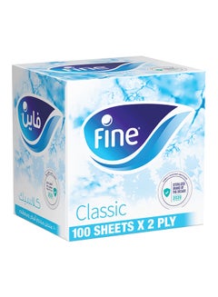 Buy Classic Sterilized Facial 2 Ply Tissues White in UAE