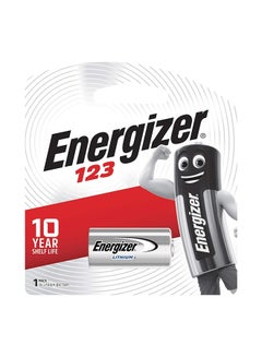 Buy Energizer 123 Lithium Battery Pack of 1 Silver/Black in UAE