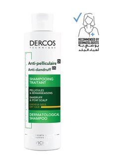 Buy Dercos Anti Dandruff Shampoo For Dry Hair 200ml in UAE