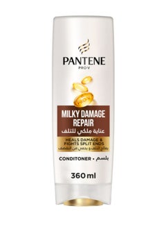 Buy Pro-V Milky Damage Repair Conditioner Repairs Damaged Hair 360ml in UAE