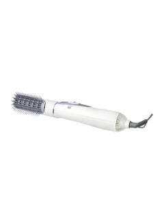 Buy 2 IN 1 Hair Styler - Hot Air Brush With 3 Temperautures Cool Air Setting Overheat Protection White/Grey in Saudi Arabia