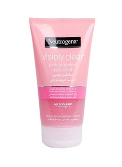 Buy Visibly Clear Pink Grapefruit Daily Scrub 150ml in UAE