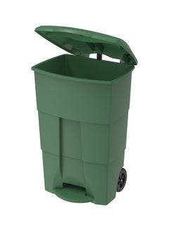 Buy Step On Waste Bin Green 100.0Liters in UAE