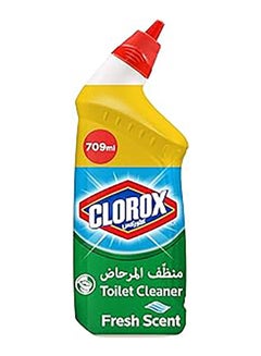 Buy Toilet Cleaner Fresh Scent, Disinfecting Toilet Bowl Cleaner With Bleach Green 709ml in UAE