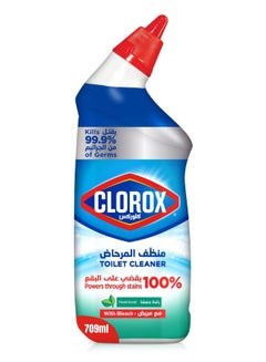 اشتري Toilet Cleaner Fresh Scent, Disinfecting Toilet Bowl Cleaner With Bleach أخضر في الامارات