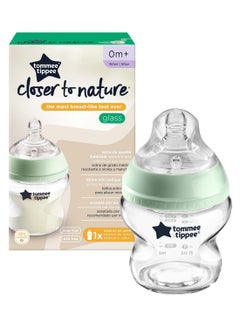 Buy Pack Of 1 Closer To Nature Glass Feeding Bottle 0 Months+ 150  ml Clear in UAE