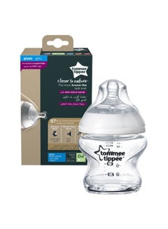 Buy Pack Of 1 Closer To Nature Glass Feeding Bottle 0 Months+ 150  ml - Assorted in Egypt