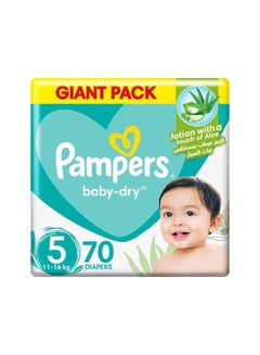 Buy Aloe Vera Taped Diapers Size 5 Giant Pack 70 Count in UAE