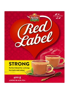 اشتري Red Label Strong And Loose Black Tea 400جرام في الامارات