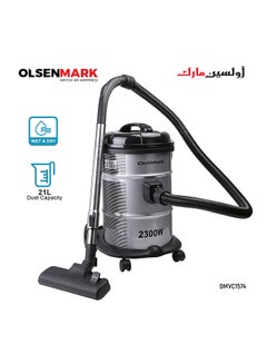 Buy Vacuum Cleaner With Wheels 21 L 2300 W OMVC1574E Grey in UAE