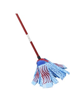 Buy SuperMosio 3 Action Stick Floor Mop Multi Use, Red Stain Eraser Blue Microfiber 3D Red/Blue 14 × 7 × 157cm in Saudi Arabia