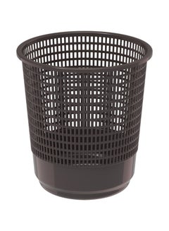 Buy Waste Paper Basket L-D Brown 15.0Liters in UAE