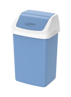 Buy Flip Top Waste Bin Blue 20.0Liters in UAE