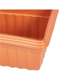 Buy Plastic Exotica Planters Small With Tray-P 49 x w 21 x h 16 cm Terracotta in Saudi Arabia