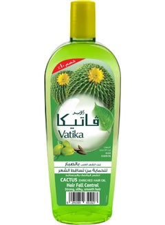 Buy Vatika Naturals Anti-Hair Fall Oil | with Cactus, Olive & Cumin | For Strong, Silky & Smooth Hair Green 180.0ml in Saudi Arabia