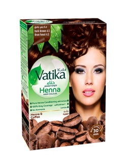 Buy Henna Hair Colour For Healthy And Nourished Hair 4.5 Dark Brown 60grams in UAE