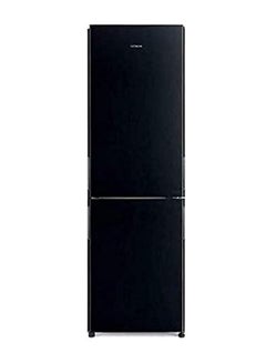 Buy 410L Gross And 330L Net Capacity Bottom Mount Double Door Refrigerator, 2 Doors Fridge, Dual Fan Cooling, Eco Thermo-Sensor, Bottle And Wine Shelf RBG410PUK6GBK Black in UAE