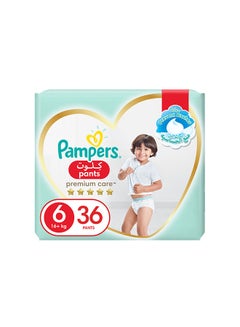Buy Premium Care Pants Diapers Size 6 16+kg Unique Softest Absorption for Ultimate Skin Protection 36 Count in Saudi Arabia
