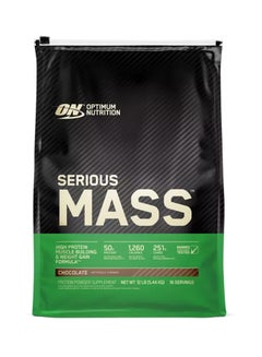 اشتري Serious Mass High Protein - Chocolate 12lb-16 Servings في الامارات