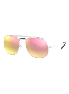 Buy Unisex UV Protection Square Shape Stainless Steel Sunglasses RB3561 003/7O 57-17 - Lens Size: 57 Mm - Polished Silver in UAE