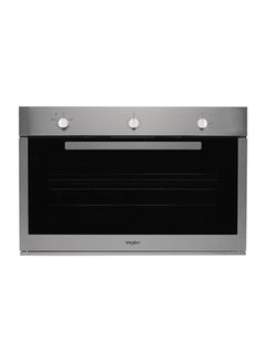 Buy Gas Oven With Grill 95L AKR047/01IX Grey in Saudi Arabia