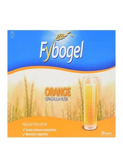 Buy Orange Ispaghula Husk Natural Fibre Drink - 30 Sachets in UAE