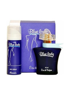 Buy Blue Lady EDP Perfume, Free Deodorant Spray 40, 50ml in UAE