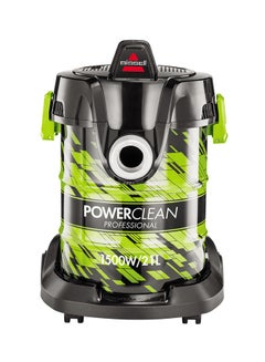 Buy Drum PowerClean 1500W Wet & Dry Vacuum Cleaner: Powerful Cleaning Performance for Carpets and Hard Surfaces 21 L 1500 W 2026E Black/Green/Grey in UAE