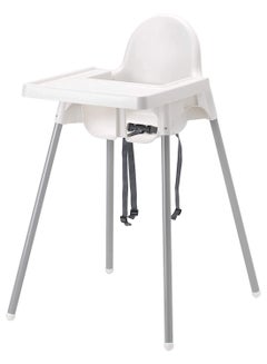 Buy Junior High Chair with Tray - White in Saudi Arabia