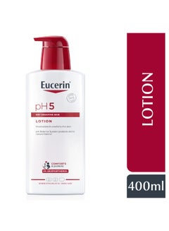 Buy Body Lotion With Dexpanthenol And Hyaluronic Acid,Ph5 Moisture On Allergy-Prone Skin And Dry Sensitive Skin White 400ml in UAE