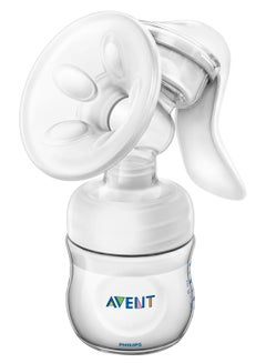 Buy Manual Breast Pump Natural Range With Nipple, Lightweight And Comfortable, Newborn - Clear in UAE