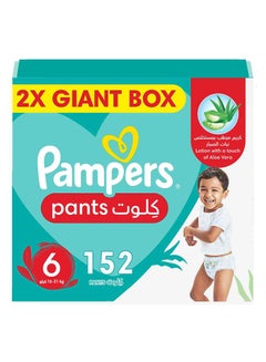 Buy Baby Dry Pants Diapers Size 6 Up To 100 Leakage Protection With Aloe Vera Lotion 152 Count in Saudi Arabia