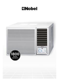 Buy Window Air Conditioner 1.5 Ton, 18000 BTU/H, Cooling Only, Mechanical Control Type, 2925W Max Power Input, R410 Refrigerant, Rotary Compressor, Efficient Cooling Solution 1.5 TON NWAC-18C White in UAE